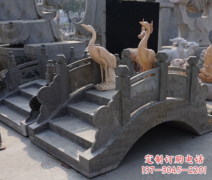 吉林精致石制仿古拱桥雕塑