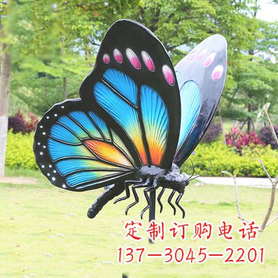 吉林蓝蝴蝶雕塑-让你的室内空间焕发生机