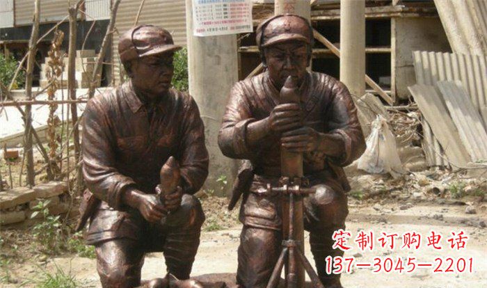 吉林英勇勇士铜雕