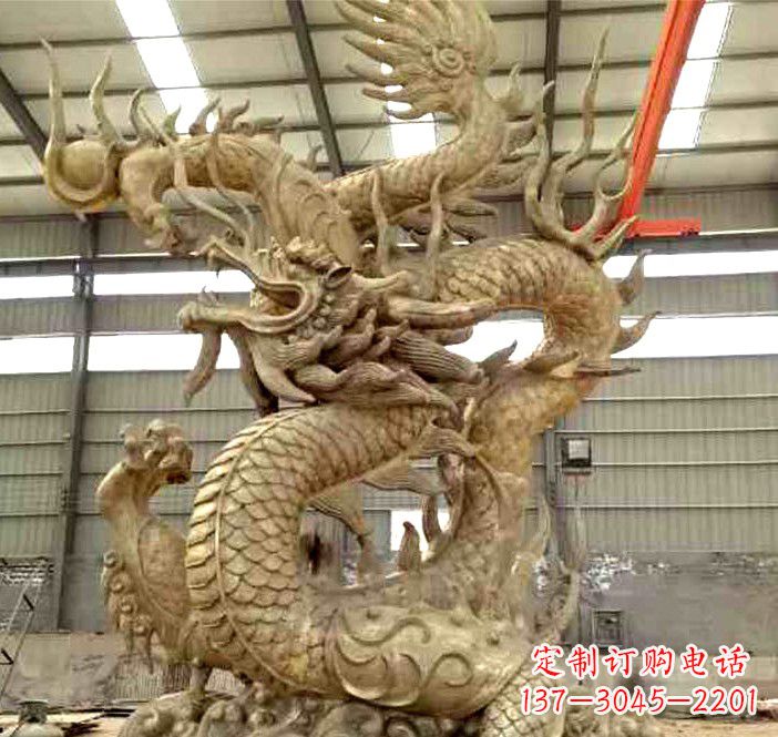 吉林精美铜龙雕塑