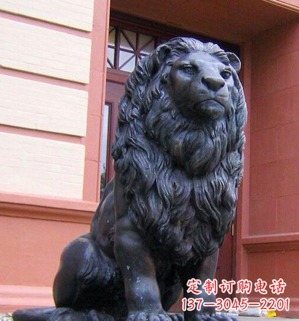 吉林非洲狮子铜雕塑精美雕刻,精美绝伦
