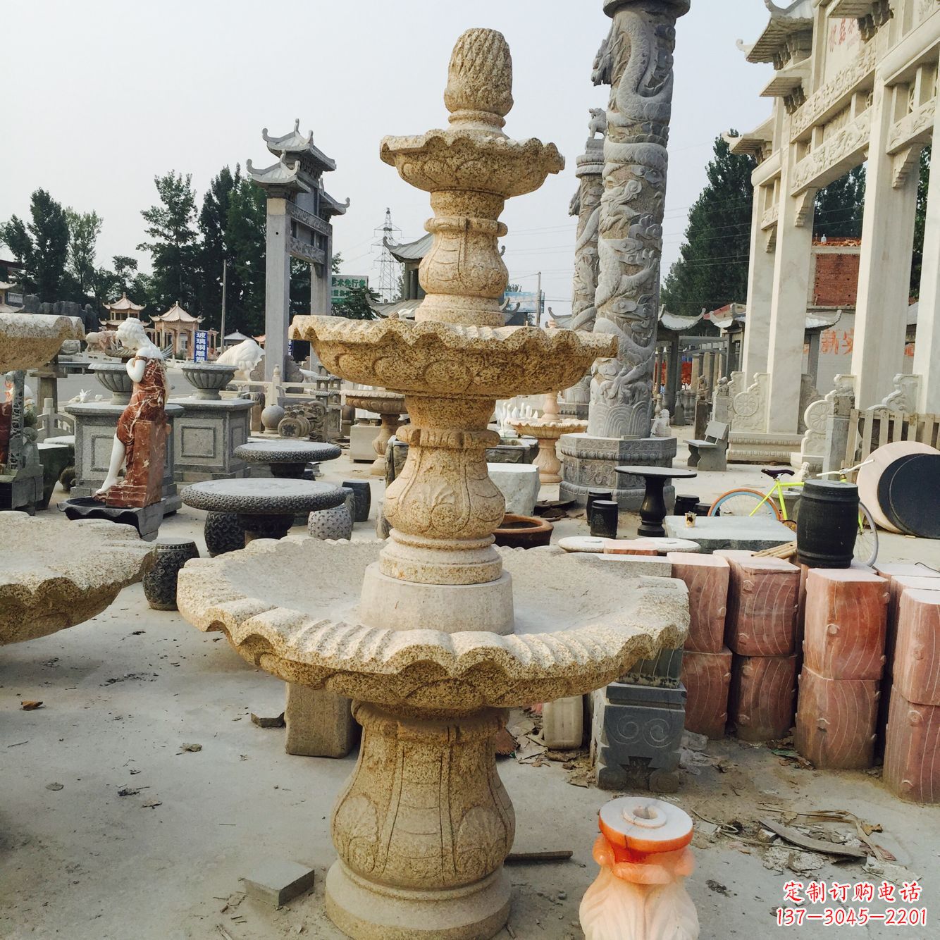 吉林精美风水球石雕艺术品