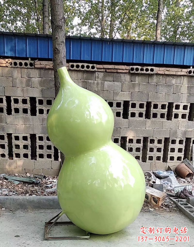 吉林公园装饰休闲雕塑——葫芦仿真玻璃钢雕塑