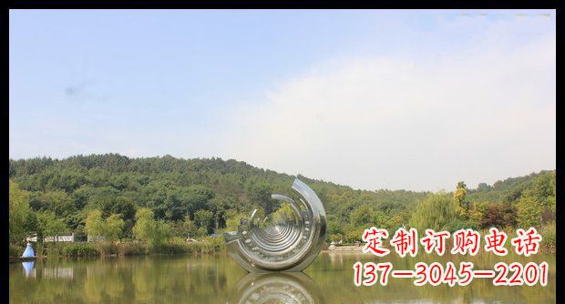 吉林不锈钢圆环景观雕塑