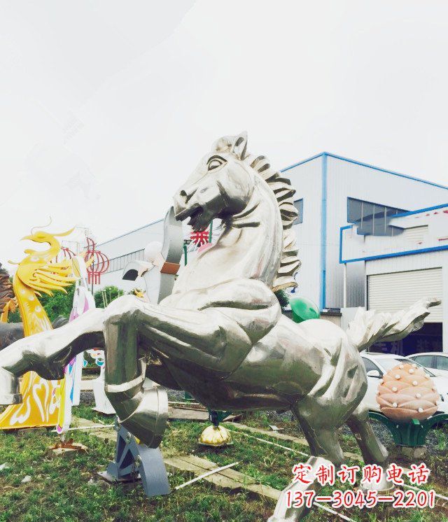 吉林产品名称优雅的不锈钢雕塑——奔马