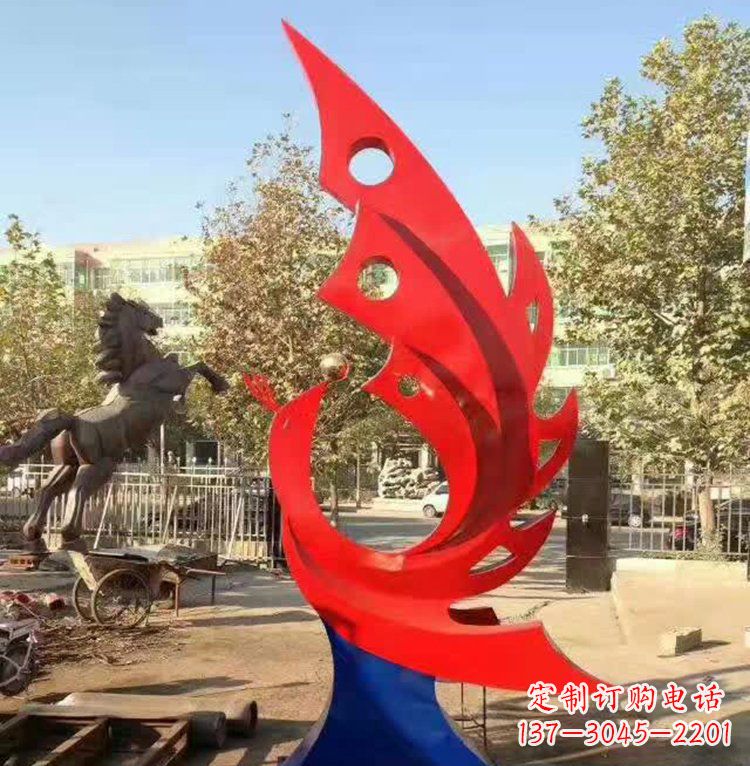 吉林艺术精美的不锈钢凤凰雕塑