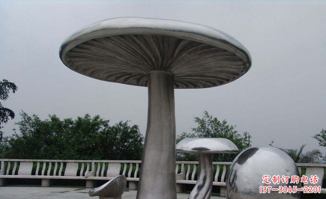 吉林特色不锈钢凉亭雕塑