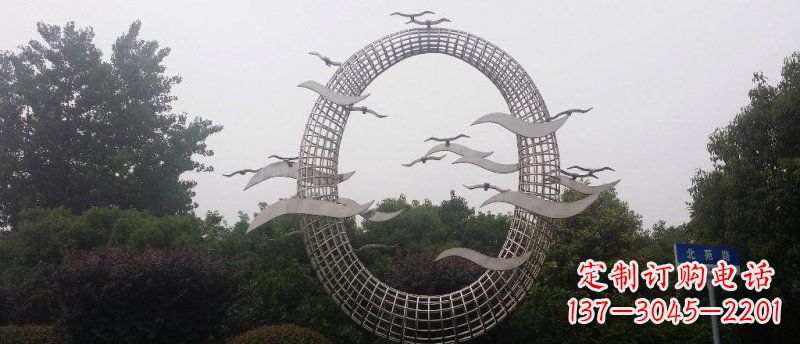 吉林抒情海鸥雕塑