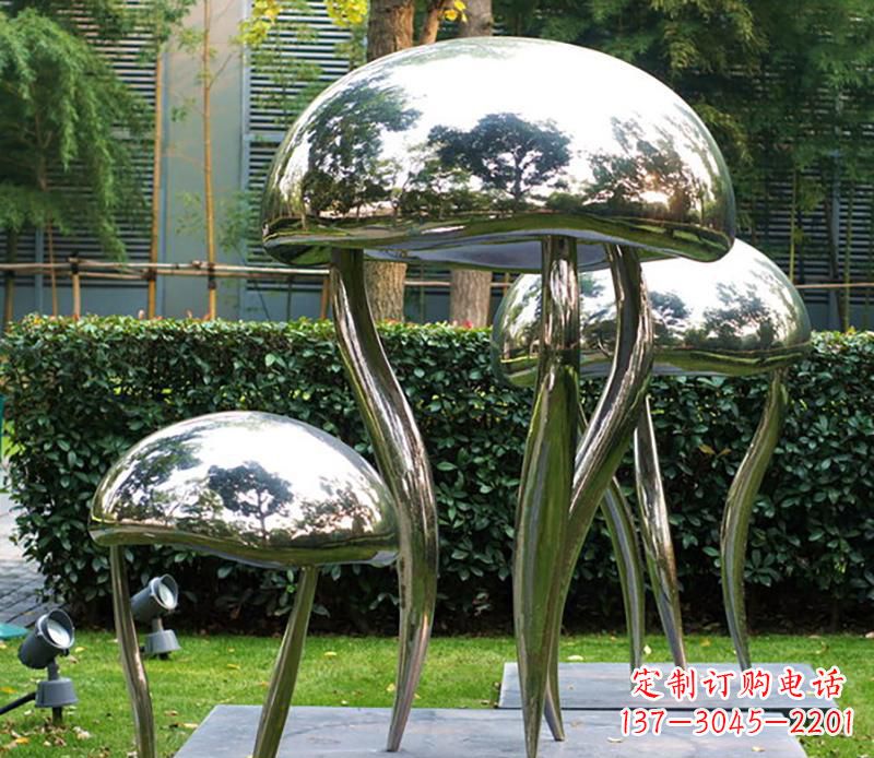 吉林艺术水母不锈钢雕塑
