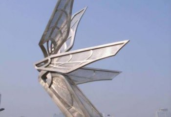 吉林大型不锈钢蝴蝶翅膀雕塑