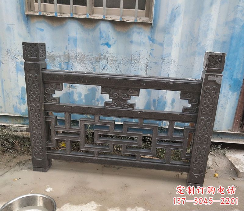 吉林集乐馆大理石栏板雕塑