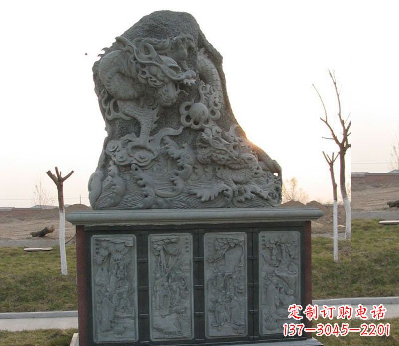 吉林精美的大理石龙雕塑
