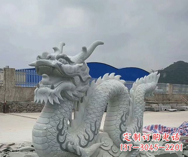 吉林大理石生肖龙景观石雕
