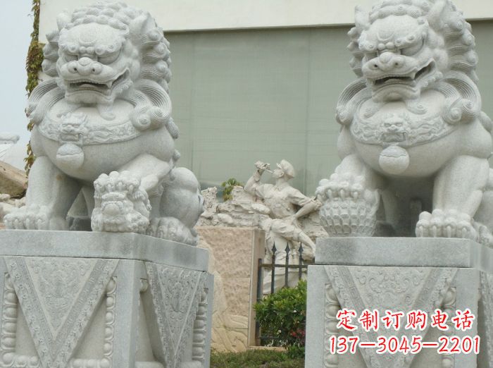 吉林高端大理石狮子石雕