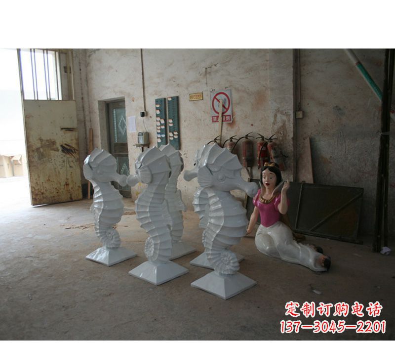 吉林公园动物海马石雕