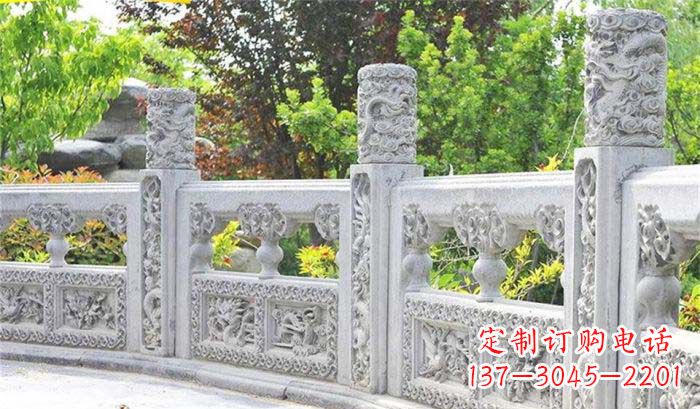 吉林公园仿古石栏板雕塑