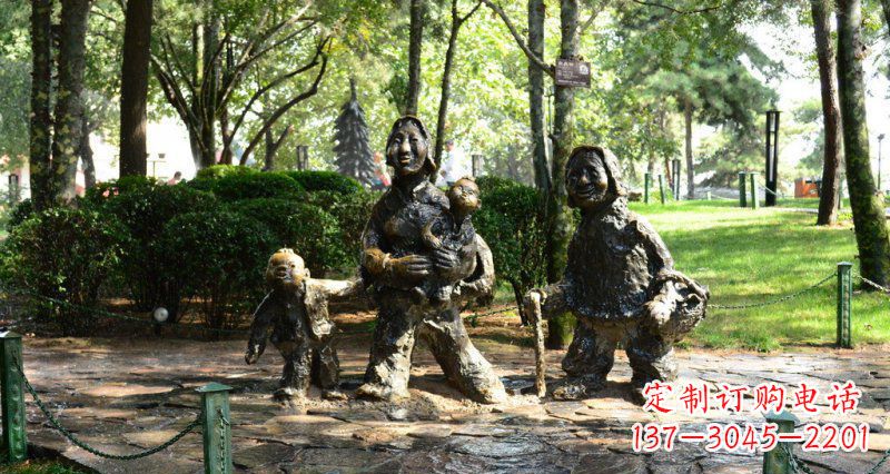 吉林中领雕塑 小孩铜雕定制
