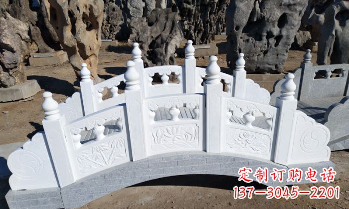 吉林手工雕刻的汉白玉拱桥雕塑