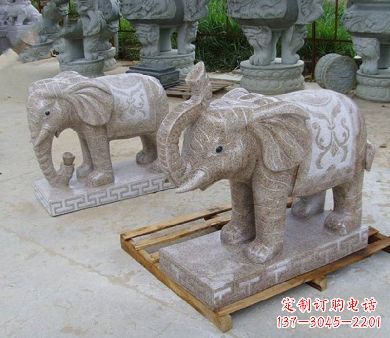 吉林精美大象雕塑