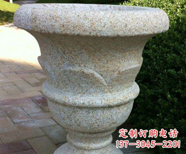 吉林大理石花盆石雕，为您的景观添色彩