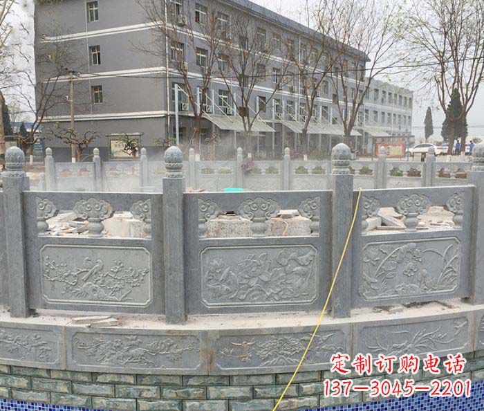 吉林公园景观大理石栏板雕塑