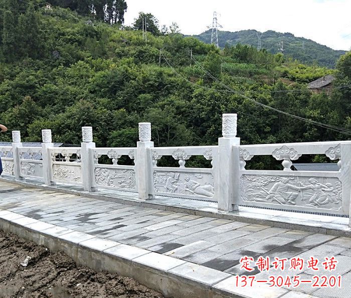吉林专为公园景观定制的大理石栏板石雕