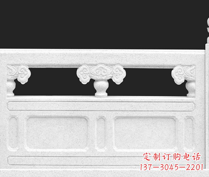 吉林公园景观汉白玉石雕栏板 (3)