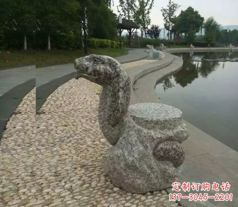 吉林中领雕塑-十二生肖蛇石雕