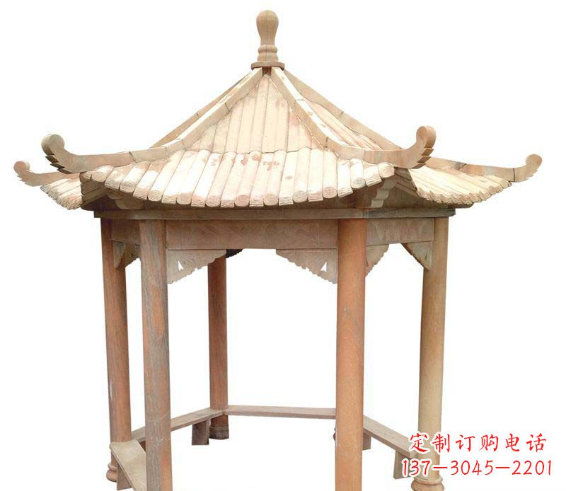 吉林精美六角凉亭雕塑
