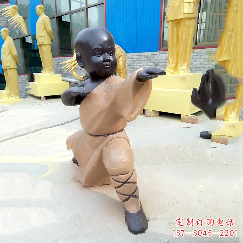 吉林传承传统文化的绝佳礼品——“功夫小和尚”雕塑