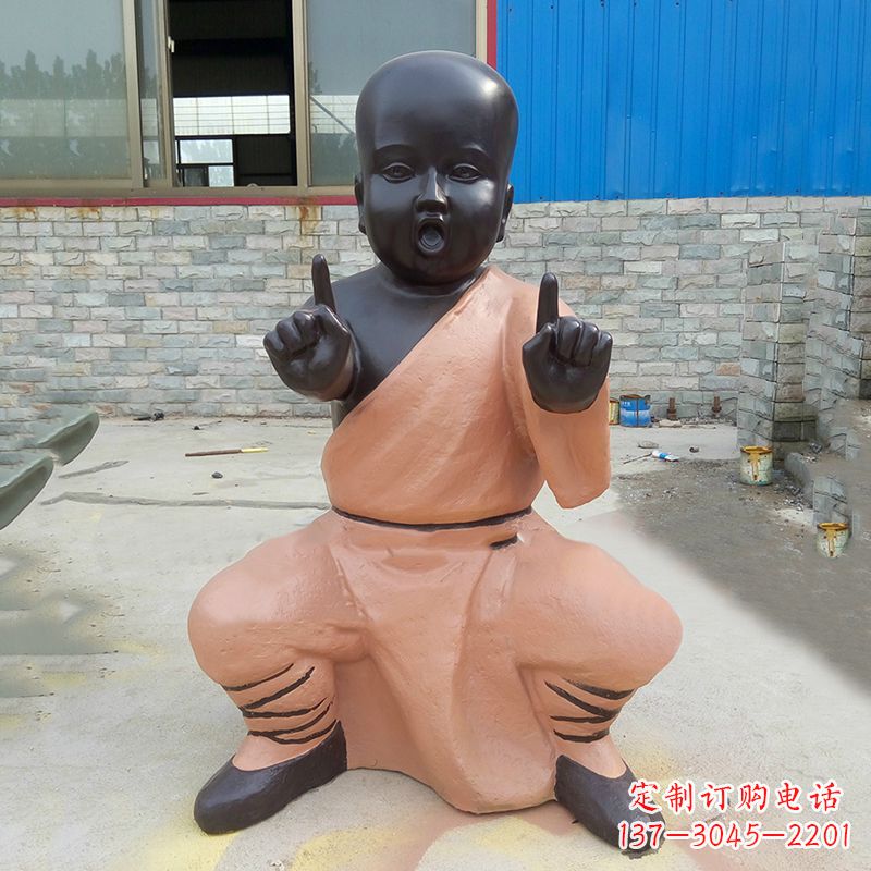 吉林铜雕功夫小和尚