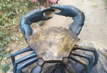 吉林中领雕塑精美绝伦的螃蟹铜雕