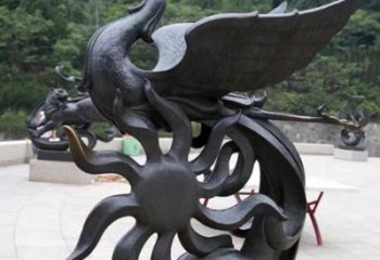 吉林天四灵朱雀神鸟雕塑——象征希望的贵族精神