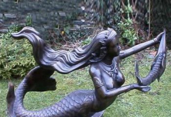 吉林美人鱼铜雕，精美传情