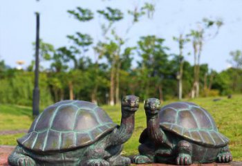 吉林中领雕塑别具特色的乌龟铜雕