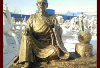 吉林张仲景雕塑——杰出古代名人熬中药的传奇