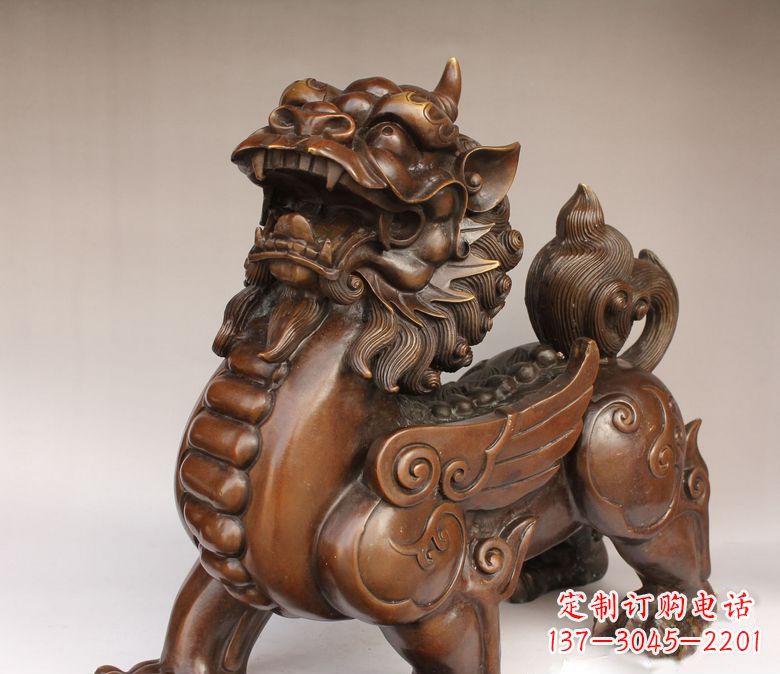 吉林古代神兽貔貅铜雕