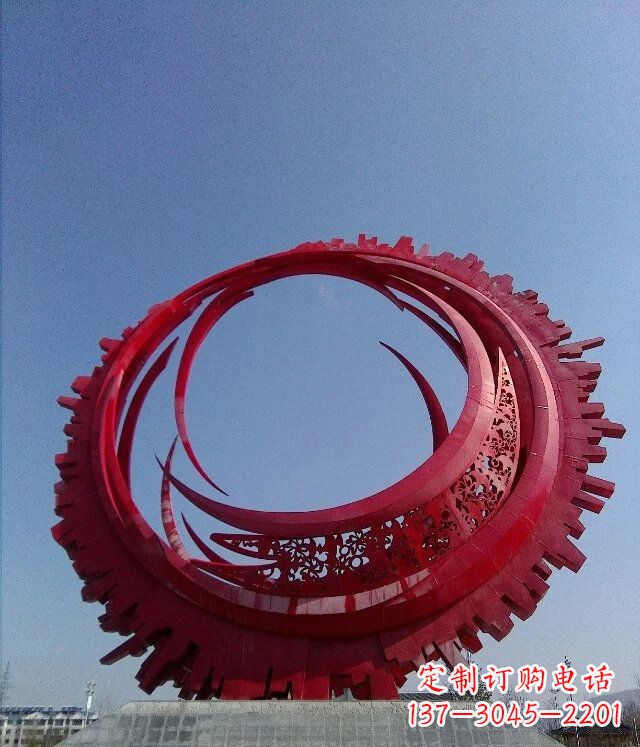 吉林精致而又引人注目的不锈钢齿轮雕塑