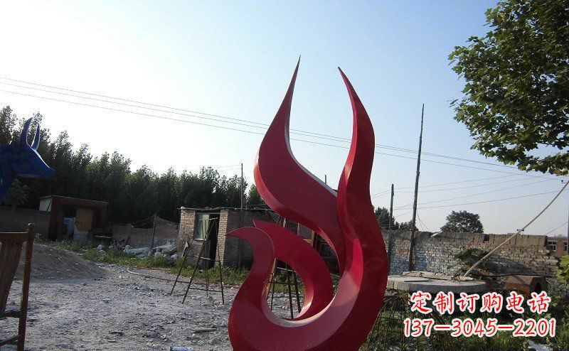 吉林广场不锈钢抽象凤凰雕塑_1 (2)