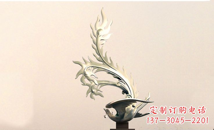 吉林精致的不锈钢凤凰雕塑
