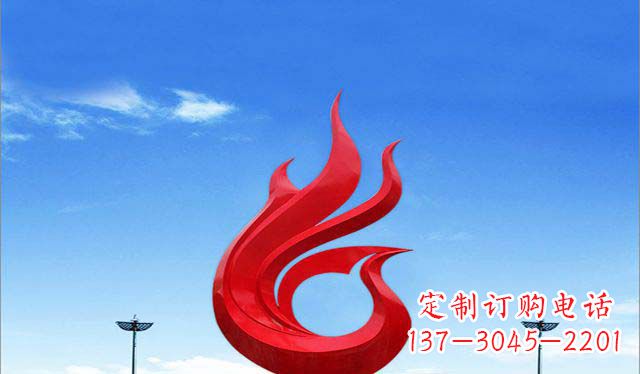 吉林优雅定制,高贵不锈钢凤凰雕塑