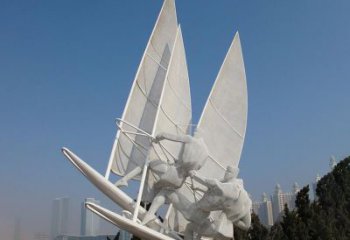 吉林不锈钢帆船比赛运动雕塑