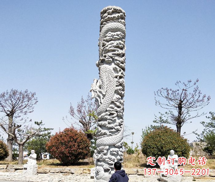 吉林欣赏传统工艺的极致雕塑——大理石盘龙柱石雕