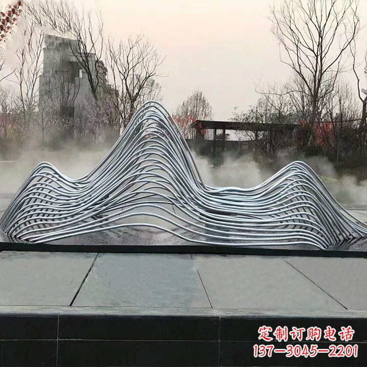 吉林专业定制不锈钢假山雕塑