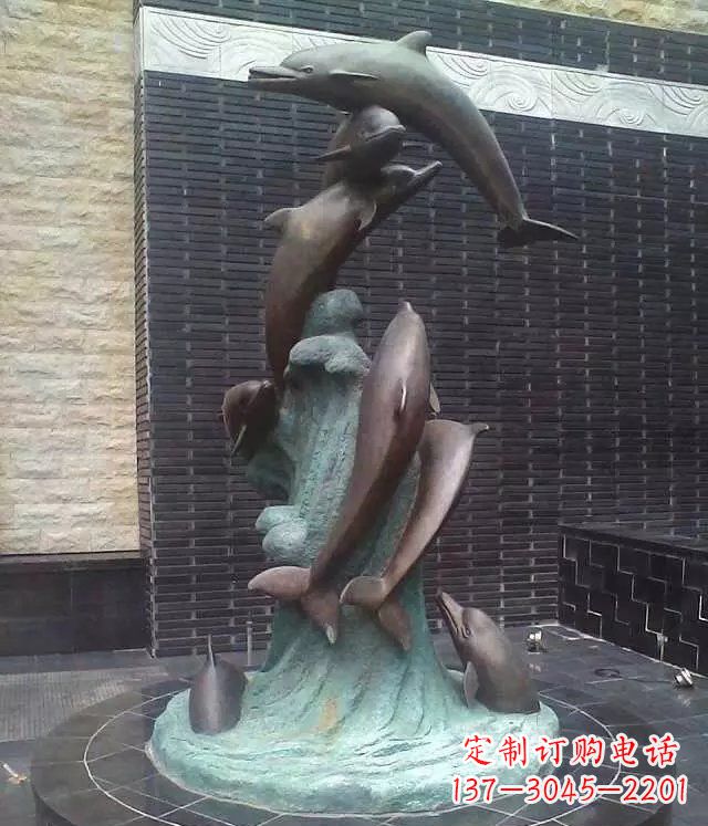 吉林铜雕海豚：艺术与精美结合