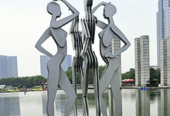 吉林优雅的不锈钢情侣跳舞雕塑