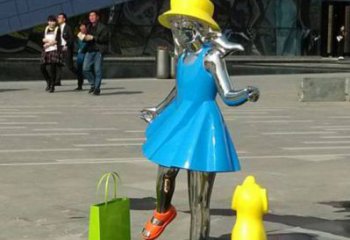 吉林中领雕塑：极致的不锈钢小女孩雕塑