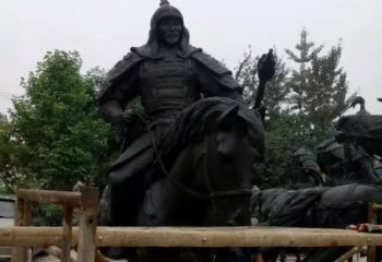 吉林浪漫古将骑马铜雕，让您感受古代将军的风采！