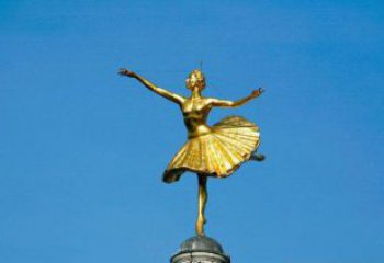 吉林精美手工跳芭蕾舞的西方女人铜雕