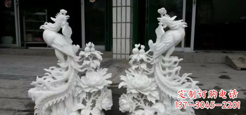 吉林中领雕塑汉白玉凤凰雕塑